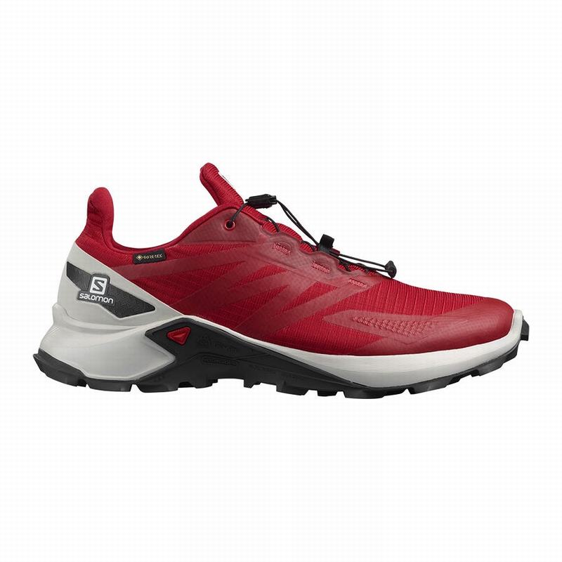 Salomon Israel SUPERCROSS BLAST GTX - Mens Trail Running Shoes - Red (GXJS-40217)